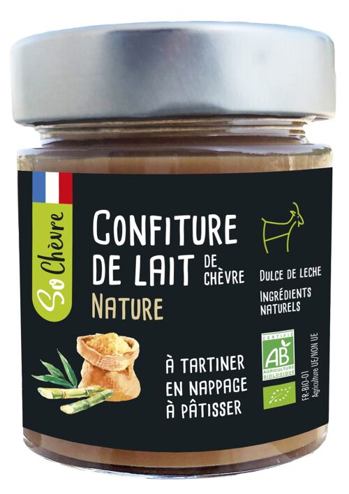 Confiture de lait de chevre nature