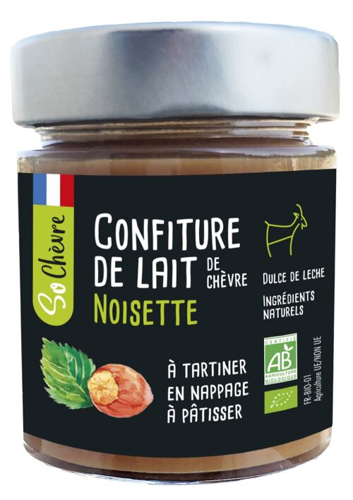 Confiture de lait de chevre noisette