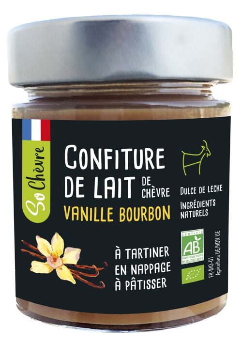 Confiture de lait de chevre vanille bourbon