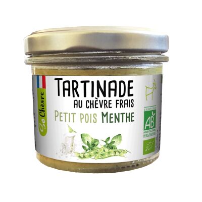 UNTABLE DE CABRA FRESCA CON MENTA DE GUISANTES
