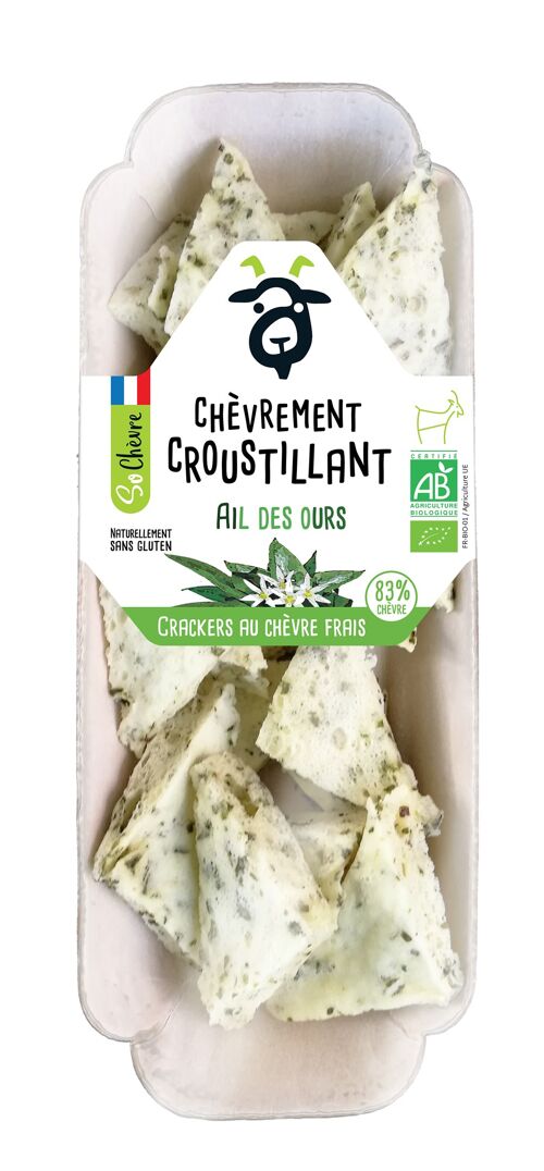 Crackers au chevre frais ail des ours