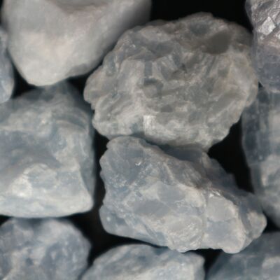 Blue calcite raw chunks 2-4cm