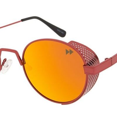 ROSWELL Premium - Montura roja con lentes de espejo rojo polarizadas