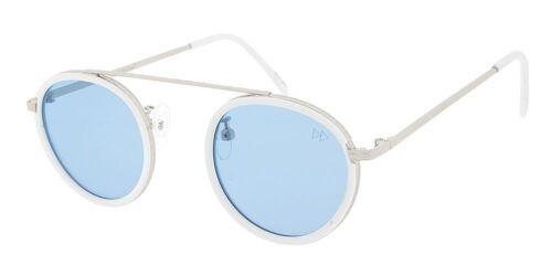 OCEAN Premium - White Frame with Blue Polarised Lenses
