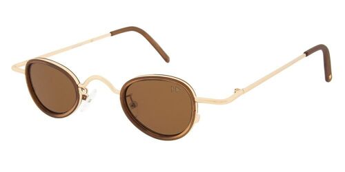 GUS Premium - Matt Gold Frame with Brown Polarised Lenses