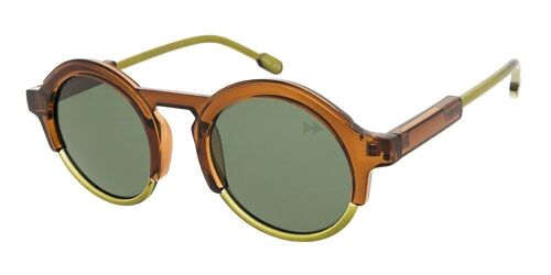 ASHER Premium - Brown & Green Frame with Green Polarised Lenses