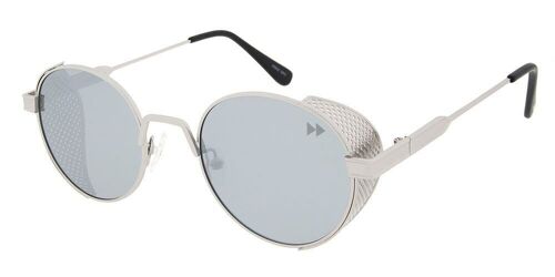 ROSWELL Premium - Matt Silver Frame with Mirrored Polarised Lenses