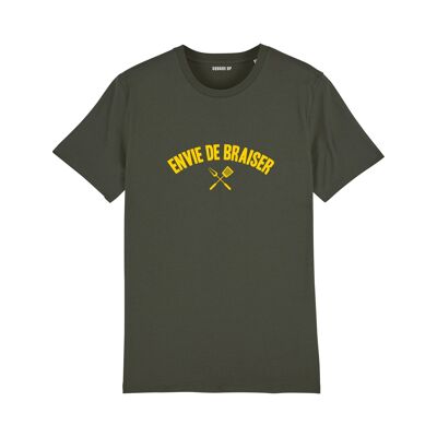 T-Shirt "Want to schmoren" - Herren - Farbe Khaki