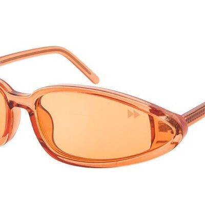 IMA Premium - Marco rojo transparente con lentes polarizados naranja