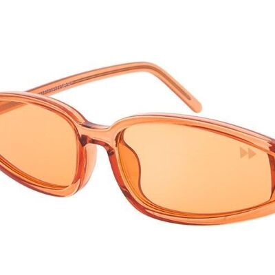 IMA Premium - Klarer roter Rahmen mit orangefarbenen polarisierten Gläsern