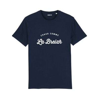 T-shirt "Chaud comme la Breizh" - Homme - Couleur Bleu Marine