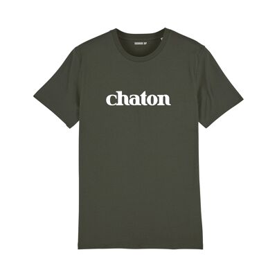 Camiseta "Gatito" - Hombre - Color caqui