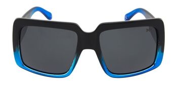 EVE Premium - Monture noire et bleue avec verres polarisés gris 2