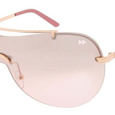 SERENA Premium - Montura de oro rosa con lentes polarizadas de espejo perlado