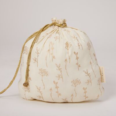 Fabric Gift Bags Double Drawstring -  Wildflowers (Large)