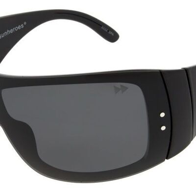 SASHA Premium - Schwarzer Rahmen mit grau polarisierten Gläsern