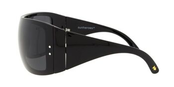 SASHA Premium - Monture noire avec verres polarisés gris 3