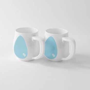 Tasses bleu clair héroïques 4