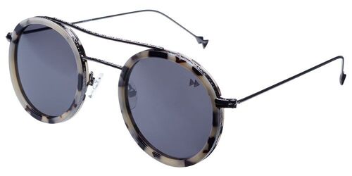 OSAKA Premium - Light Tortoise Acetate Frame with Grey Polarised Lenses