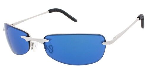 FLEMMING - Silver Frame with Light Blue Lenses