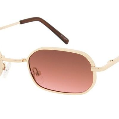 CARL - Light Gold Frame with Brown Rose Lenses