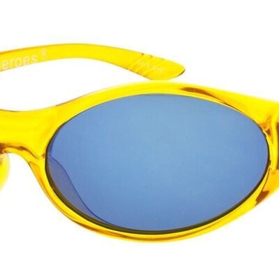 LARSEN - Clear Yellow Frame with Blue Mirrored Lenses