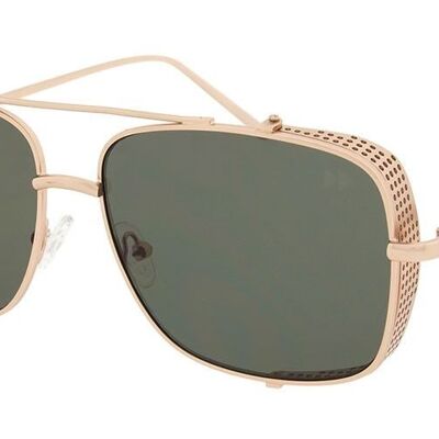 URBAN - Light Gold Frame with Green Lenses