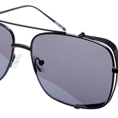 URBAN - Black Frame with Light Mirrored Grey Lenses