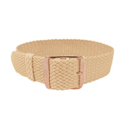 Bracelet Beige Sable - Or Rose