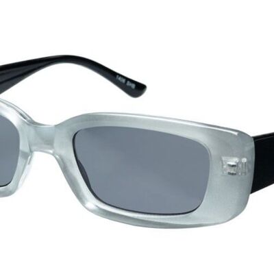 VERTIGO - Halbklarer schwarzer Rahmen mit grauen Gläsern