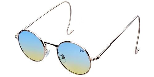 YAMOTO - Light Gold Frame with Blue/Yellow Lenses