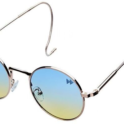 YAMOTO - Light Gold Frame with Blue/Yellow Lenses