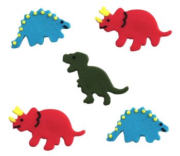 Assortiment de décorations de dinosaure Sugarcraft