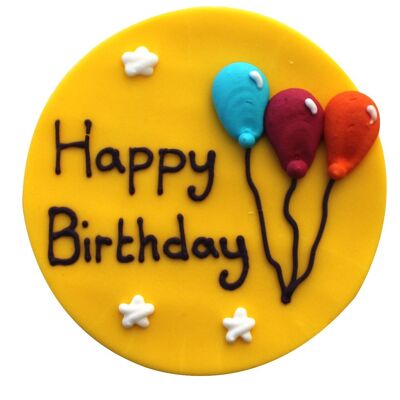 Happy Birthday Stars Sugarcraft Plaque