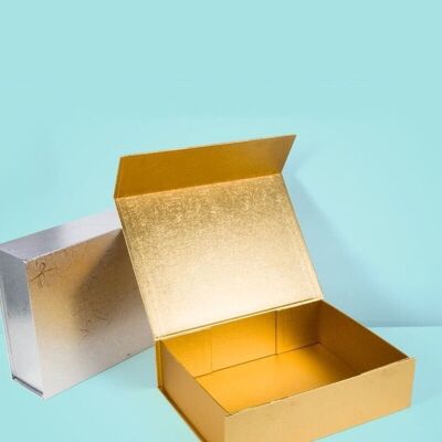 Paper box, 10 pieces set - Gold