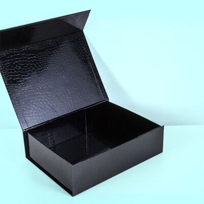 Paper box, 10 pieces set - Glossy Black