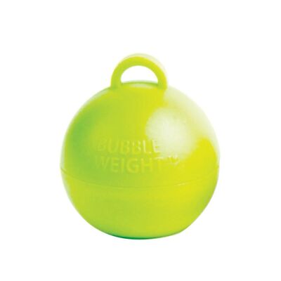 Poids du ballon à bulles vert citron