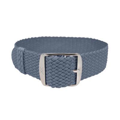 Bracelet Bleu Gris - Argent