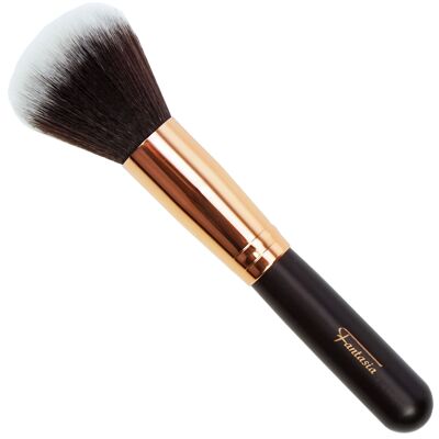 Powder brush with copper colored ferrule