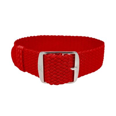 Bracelet Rouge Oriental - Argent