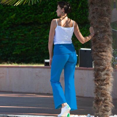 Pantalon bien etre essentiel bleu lagon