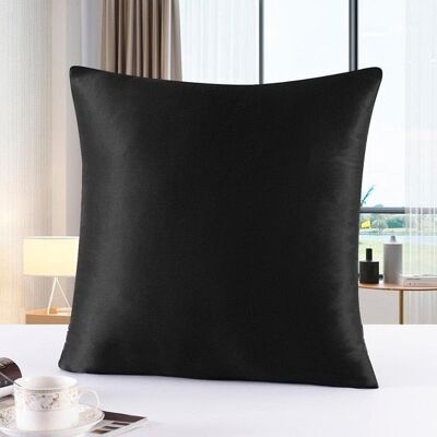 Silk 22 - Black - 80x80 cm