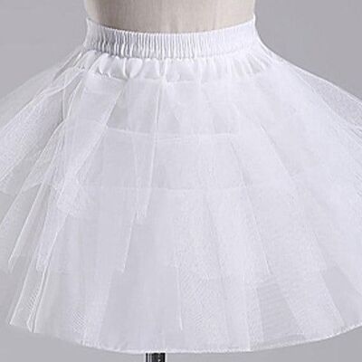 Petticoat underskirt - 3 layers white-35cm - 45cm