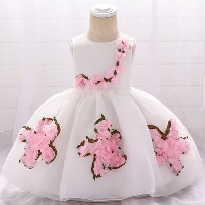 Baby doll - white pink - 9M