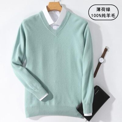 Cashmere 100 V - Turquoise - S