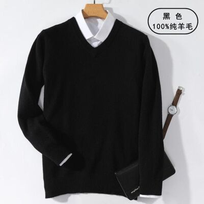 Cashmere 100 V - Black - XL