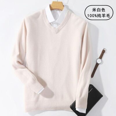 Cashmere 100 V - Beige - S