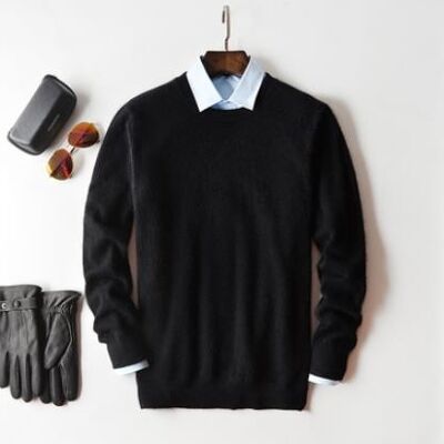 Cashmere 60 - o-neck black - S