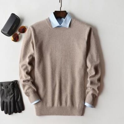 Cashmere 60 - o-neck Camel - S