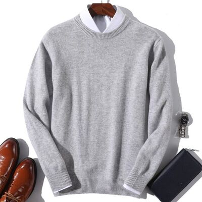 Cashmere 100 Round - Gray - M